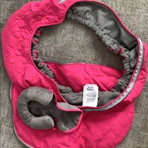 J Cole Pink Car Seat Cover and Infant Head Insert